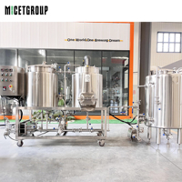 Système de brassage de bière artisanale Nano Brewhouse de 50L, 70L, 100L, équipement de brasserie clé en main avec fermentateurs coniques