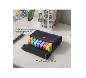 Cajas de Pastillas Portátiles Pequeñas de Plástico, Estuche de Viaje para Pastillas, Organizador Semanal de Medicamentos - Product Image 1