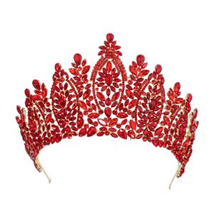 Cross-border Wholesale Baroque European American Beauty Pageant Bride Tiara Alloy Electroplated Flowers <strong>Wedding</strong> <strong>Hair</strong> <strong>Band</strong> <strong>Hair</strong> - Product Image 3