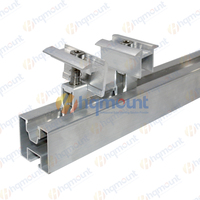 Pince intermédiaire solaire HQ à installation facile pour profil en C – Prix usine – Pince intermédiaire solaire pour profil en C en acier pour système de montage solaire sur rail