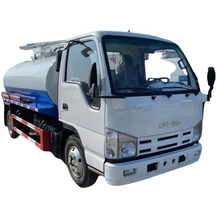 Cesspit tanque limpieza vehículo camión Japón chasis vacío 4x2 130hp 6 toneladas 8 toneladas séptico vacío succión camiones cisterna en stock