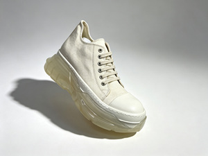 Black <b>Canvas</b> Versatile Sneakers Transparent Combined Sole Trendy Footwear - Product Image 5