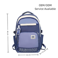 Sac à dos léger et imperméable pour adolescents et étudiants, sac d'école multi-poches, sacoche pour ordinateur portable, sac à dos de jour pour garçons et filles