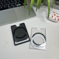 Étui de téléphone portable avec poche arrière, porte-cartes magnétique antidérapant, portefeuille PC étanche et antichoc pour 15 16 17 Femmes Hommes