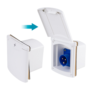 Prise de courant externe pour <span class=keywords><strong>camping</strong></span>-<span class=keywords><strong>car</strong></span> 16A 32A, <span class=keywords><strong>connecteur</strong></span> d'alimentation pour caravane et <span class=keywords><strong>camping</strong></span>-<span class=keywords><strong>car</strong></span> - Product Image 1