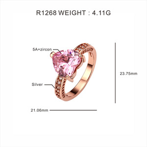 Anillo de Plata de Ley 925 FOXI, Joyería Fina de Fábrica, Anillo de Corazón con Circonita 5A, Anillo de Eternidad, Anillo de Compromiso para Mujer - Product Image 5