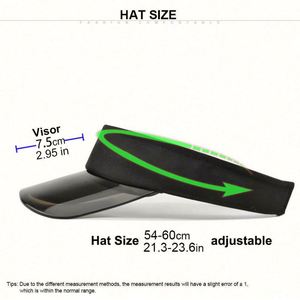 Wholesale Custom Made Adjustable Multicolored Polyester/Cotton 6-Panel Unisex Image Sporty Visor Sun <b>Hat</b> - Product Image 3