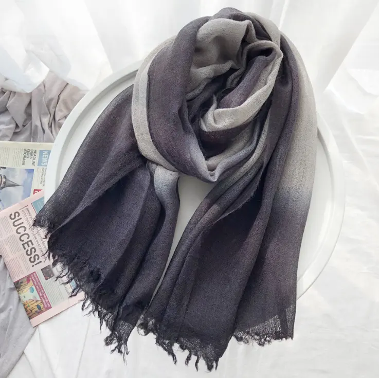 New fashion ladies printing geometric shawl printed cotton scarf hijab voile shawl