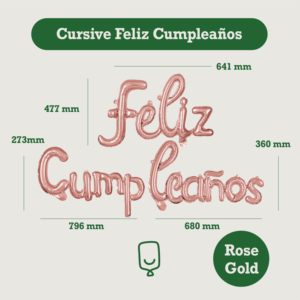 Ballons en aluminium Feliz Cumpleanos Script cursif espagnol Joyeux anniversaire Fabricant personnalisé OEM ODM FAMA BSCI Sedex Audité à l'usine - Product Image 3