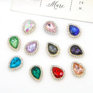 Piedras de Cristal en Forma de Lágrima, 16 Facetas, Coloridas, para Decoración de Cabello, Zapatos y Ropa - Product Image 4