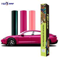 Film PPF PET Jaguar Vert Britannique à Changement de Couleur 7,5 mil d'épaisseur Rejet UV/IR 90% Installation à Sec Livret d'Échantillons pour Carrosserie Automobile 5+