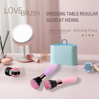 Pinceau vibrant discret pour clitoris, vente en gros, pinceau de maquillage vibrant, vibrateur pratique pour les voyages