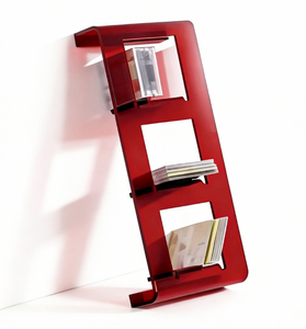 Estantería de exhibición de pared de acrílico esmerilado personalizada, adecuada para librerías, tiendas de CD y expositores de productos minoristas. - Product Image 2