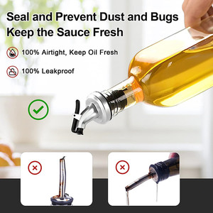 Bouteille distributeur d'<span class=keywords><strong>huile</strong></span> pour la cuisine Bouteille de cuisson <span class=keywords><strong>et</strong></span> distributeur de <span class=keywords><strong>vinaigre</strong></span> Conteneur d'<span class=keywords><strong>huile</strong></span> en verre Cruet-Bec verseur d'<span class=keywords><strong>huile</strong></span> - Product Image 3