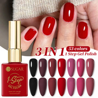 Pour vernis à ongles Gel UV 3-en-1 Base et couche de finition LED/UV Cure non toxique longue durée bouteille de 15ml pour Nail Art logo personnalisé