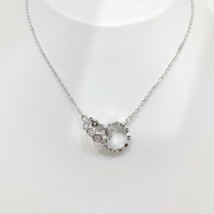 OEM plata 925 sterling Silver bridal Circle Design pendant <b>necklace</b> Geometric Everyday Wear With zircon fashion woman <b>necklaces</b> - Product Image 4