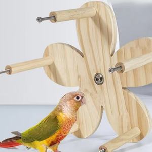 Plateforme tournante pour perroquet, support pour fruits et légumes, jouet apaisant, plateforme en peau de tigre, jouets pour animaux de compagnie - Product Image 4