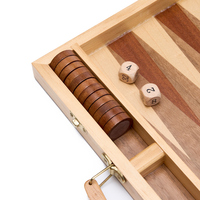 Jeu de backgammon en bois massif de qualité supérieure, personnalisable en usine OEM ODM, fabriqué à la main, jeu de société de luxe pour la famille, jeu d'échecs
