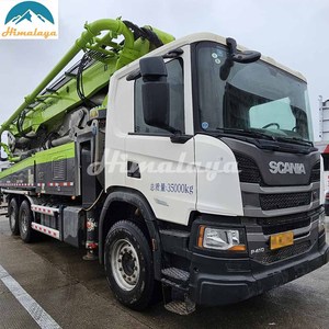 2021 Euro 6 Zoomlion 50m Boom Usado Diesel Power Recondicionado Cimento Beton Bomba De Concreto com Caminhão - Product Image 2