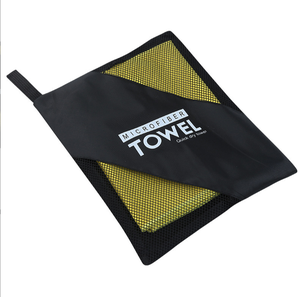 DF453 Serviettes en microfibre légères, portables, à séchage rapide, personnalisées en vert, orange, bleu, noir, rouge, différentes tailles - Product Image 2