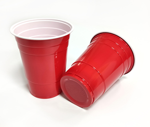 Nhựa Dùng Một Lần PP Ly Tùy Chỉnh Tái Sử Dụng Bia Pong Đặt Bia Pong Đảng Thanh Ly Màu Đỏ Tùy Chỉnh In Uống Cup - Product Image 3