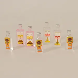Resin Miniature Handmade DIY Simulation Mini Hairpin Desktop Decoration Wine Bottle Accessories Bottle Decoration