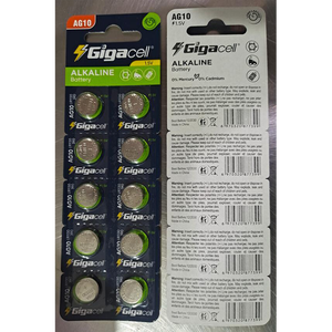 Piles bouton alcalines 1,5 V AG10 LR1130 non rechargeables, idéales pour montres, calculatrices, livres parlants - Product Image 1