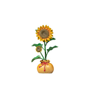 Caja de Ahorros de Metal con Diseño de Girasol, Adorno de Latón, Artesanía en Cobre, Decoración para el Hogar, Regalo - Product Image 1