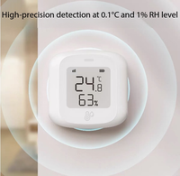 Capteur intelligent de température et d'humidité Zigbee, détecteur numérique avec surveillance à distance WiFi pour la domotique