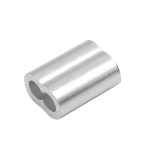 Virole ovale en aluminium de manchons de sablier pour le produit de matériel de câble métallique de 2mm/3mm - Product Image 1