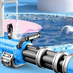 Hot <span class=keywords><strong>Sale</strong></span> 1000ML Elektrische automatische Wasser pistole Kinder Outdoor-Spielzeug <span class=keywords><strong>Gatlin</strong></span> Power Blaster aus strap azier fähigem Kunststoff für Festivals - Product Image 3