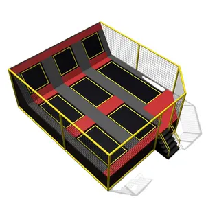 Children playground commercial indoor trampoline park/ bungee jumping trampoline park supplier/indoor trampoline park for kids