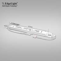 Alimentation à découpage de type bande 12V 51-100W, entrée 100-240V, efficacité 90%; LED publicitaire ultra-mince intégrée en forme de barre