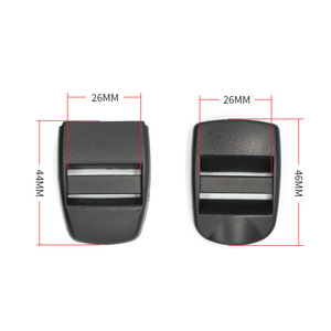 Hebilla de plástico negra para mochila, cierre de ajuste de cuatro posiciones de 26 mm para correas de bolsos de exterior - Product Image 3