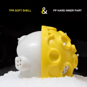 Luxe Interactieve Tpr Milieuvriendelijk 12Cm Kauwspeelgoed Grote Honden Bijtwerende Piepbal Cartoon Levensechte Educatieve Training - Product Image 5