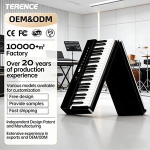Clavier de piano pliable 88 touches lestées, piano numérique électronique Terence V70, piano de maison - Product Image 1