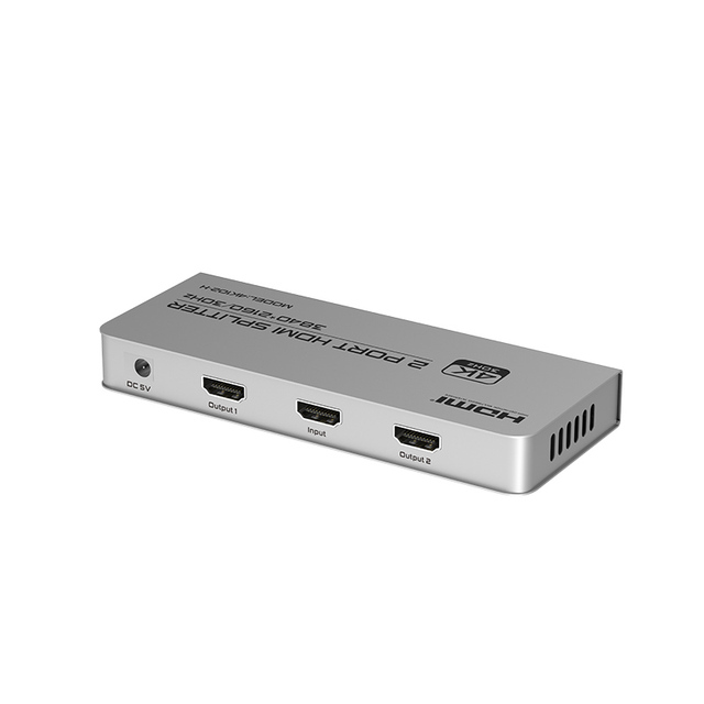 FJ-4K102-H FJGEAR 3840*2160/60Hz 2 Port 1 in 2 Out HDMI Splitter Multi-device Compatibility 4K HD HDMI 1.4 Version Distributor