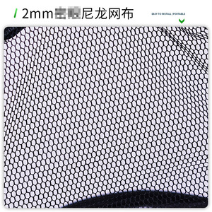 Filet de pêche portable en nylon à mailles de 2 mm pour la pêche en ruisseau – Panier de rangement pour matériel de pêche - Product Image 4
