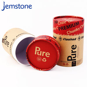 Emballage de tube de papier de boîte de cylindre en carton imprimé personnalisé de logo personnalisé écologique - Product Image 1