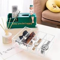 Organizador de Gafas de Sol de Acrílico, Estuche Transparente para Exhibir Gafas de Sol, Gafas, Relojes, Joyas y Accesorios Pequeños