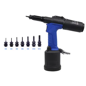 Hot Sale Only 1.9kg Easy for Women Use OEM Customization Riveting Capacity M3-M12 Lightweight Pneumatic Rivet Nut Tool