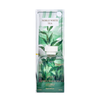 Diffuseur de parfum au thé blanc Lovali en gros, 200 ml, emballage artistique de feuilles de thé de qualité supérieure, flacon transparent, aromathérapie