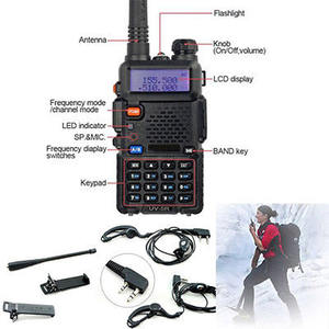 Baofeng Bf Radios radyolar iki yönlü Uv-5R 8W Uv 5R uzun mesafe radyo Dual Band taşınabilir interkom iletişim Walkie Talkie yetişkin - Product Image 4