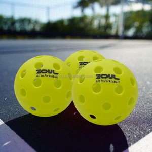 X-ACE PRO açık eğitim Pickleballs 6/12 adet yeşil plastik topları 40 delik özelleştirilebilir Logo ile yüksek kalite - Product Image 6