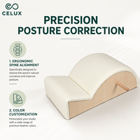 Correcteur de posture Pilates en bois de chêne de haute qualité - Équipement portable et réglable pour l'entraînement du tronc et de la posture à domicile