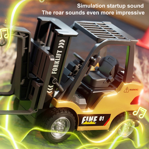 <span class=keywords><strong>Mini</strong></span> chariot élévateur électrique RC 2,4 GHz en alliage 1/64 avec remorque, 4 canaux, prêt à l'emploi, télécommande via application, jeu de bureau, jouets d'ingénierie pour enfants - Product Image 5