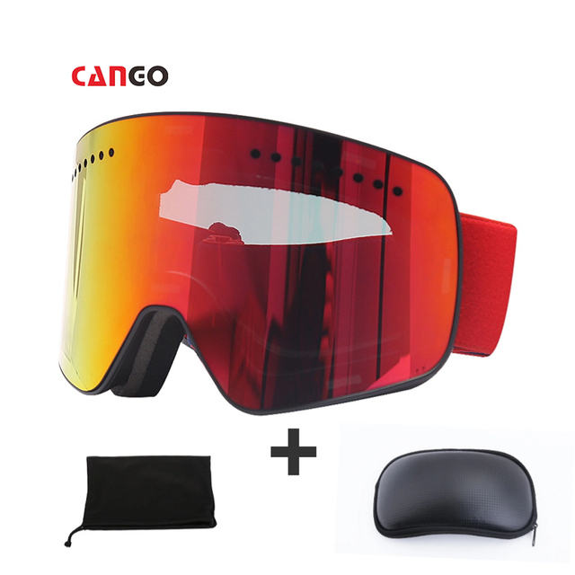Custom Logo Anti-Impact Ski Glasses Magnetic Snow Sunglasses for Man Women Adult With Packaging Polarized Sports Sunglasses
