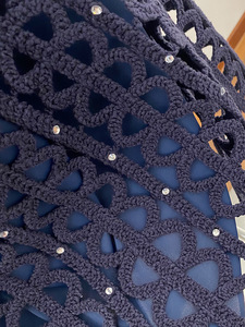 Nuevas llegadas de Bettergirl para Ramadán 2026, <span class=keywords><strong>vestido</strong></span> <span class=keywords><strong>azul</strong></span> intenso con flores y diamantes, ideal para primavera/verano. - Product Image 5