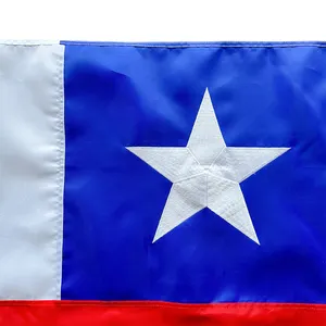 Wholesale 100% Polyester Hot Selling 3x5Ft Chile National Flag
