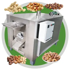 Ticari kestane elektrikli 3 davul japon fıstık arpa tahıl kavurma güney afrika kuru meyve kızartma makinesi